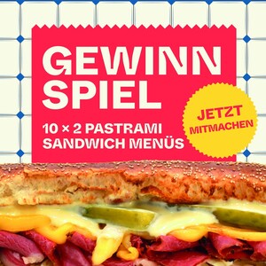 Achtung, Sandwich-Lover! 🥪🔥

Unser Pastrami Sandwich ist frisch auf der Karte und wir feiern das mit einem&nbsp;...