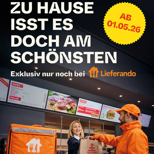 Zu Hause isst es doch am schönsten. 🍔🏠

Ab morgen findet ihr uns exklusiv bei @lieferando. Einfach bestellen,&nbsp;...